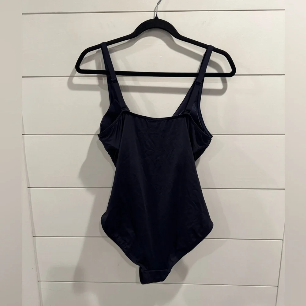 Sea Level swim navy Eco Essentials Cross Front One Piece